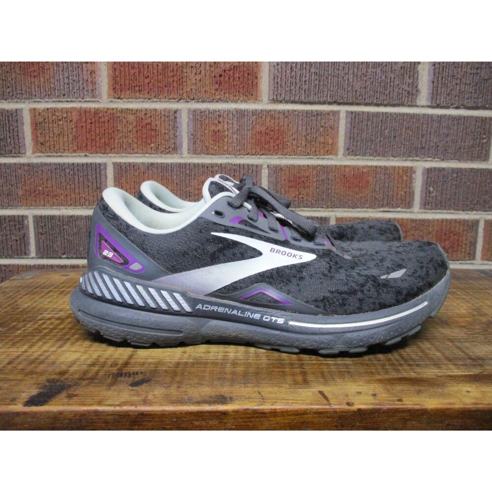 Brooks Women Adrenaline GTS 23 Black 1203811B072 Running Sneakers Shoes 9.5 B